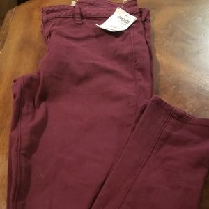 Charlotte Russe maroon jeans